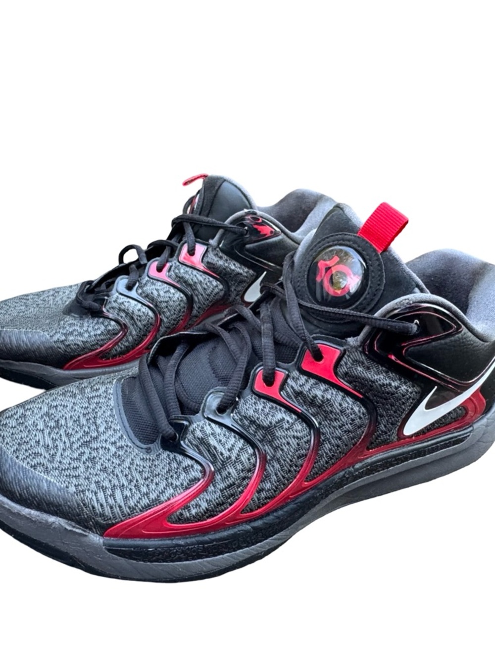Nike KD17 Late Night Black Red Basketball Shoes Men’s 13 No insoles